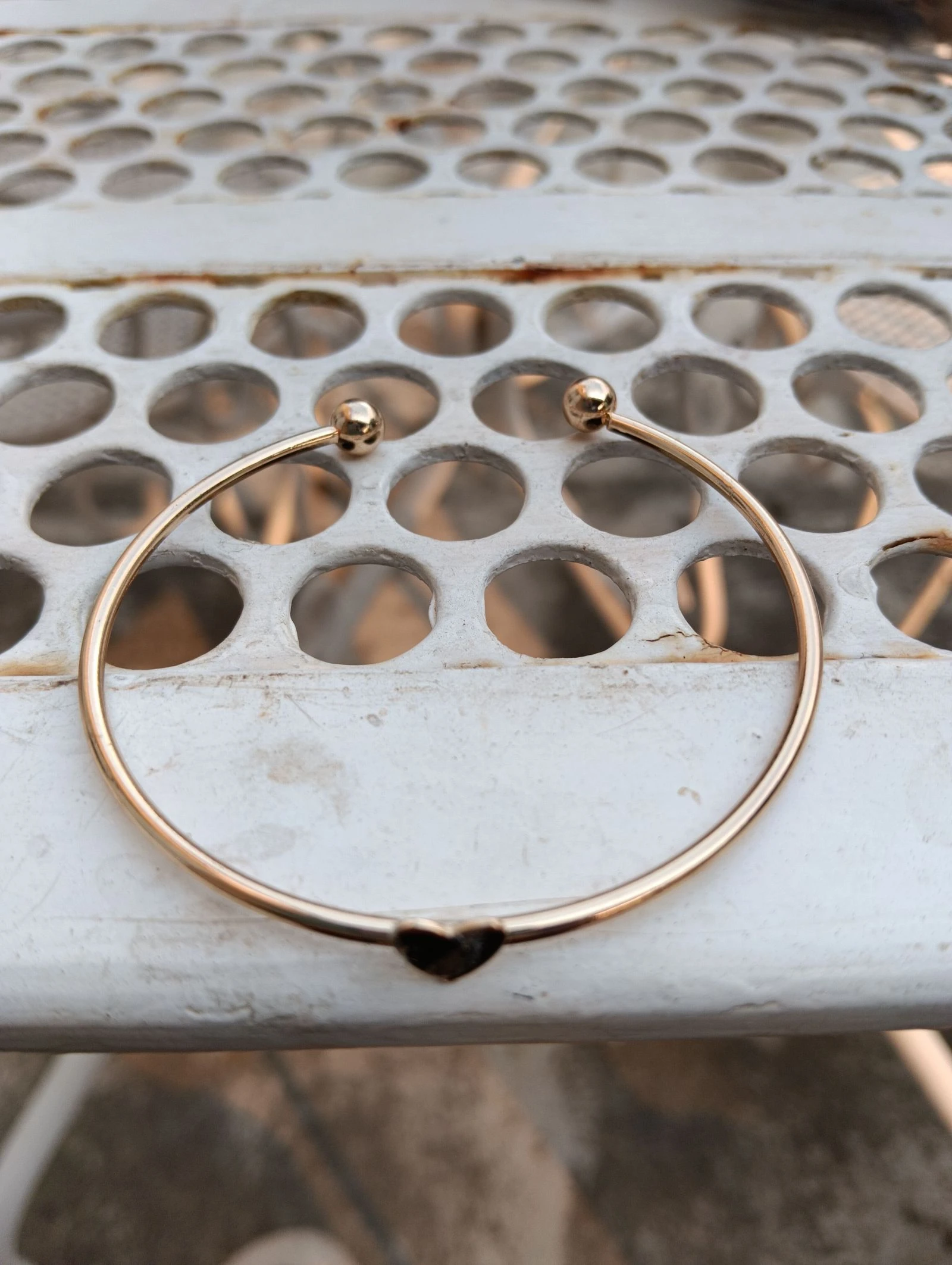 Bracelets coeur doré neuf 